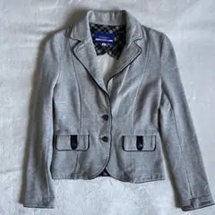 BURBERRY BLUE LABEL テーラードジャケット スウェット グレー