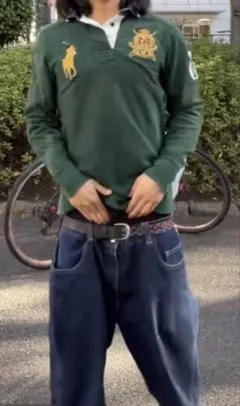 ラルフローレン Y2K ビッグポニー エンブレム ポロシャツ