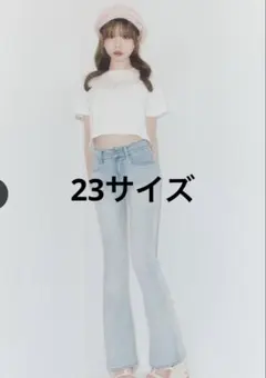 マカロンデニム　-5kg美脚デニム　23サイズ マカロンブーツカット　新品のサムネイル