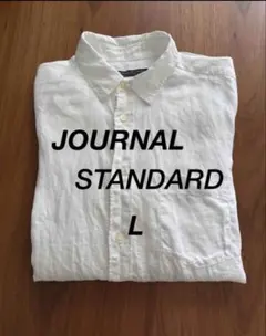 JOURNAL STANDARDリネン白シャツL清涼感夏のサムネイル