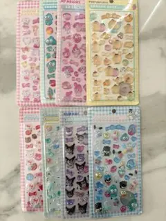 限定価格ボンボンドロップシール　サンリオ　コンプリート　8枚セット