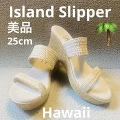 ❣️美品25cm ハワイ老舗Island Slipperウェッジソールサンダルのサムネイル