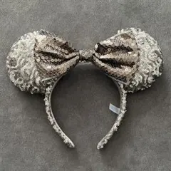 【公式】東京ディズニーリゾート ミニー スパンコールカチューシャ ゴールド