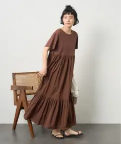 FREAK’S STORE インド ドッキング Tシャツワンピース