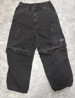 GU × UNDERCOVER デニムコンバーチブルワイドカーゴパンツ