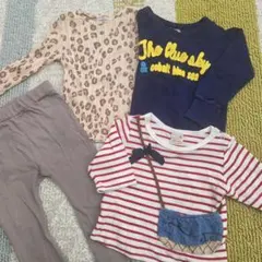 80 女の子4点 petit main フタフタ　ZARA　SUNDEWDROP