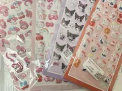 ボンボンドロップ風シール　サンリオ　クロミ　マイメロ　キティ　4枚セット　まとめ