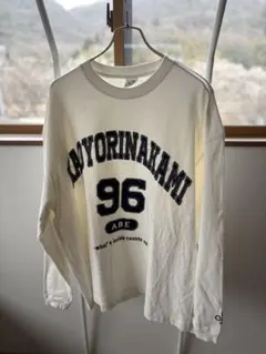 カオヨリナカミ×フリークスストア カレッジロゴロングスリーブTシャツ