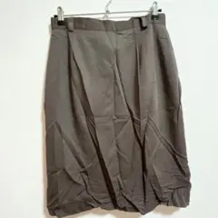 お得✨スカート 【XL相当】ブラウン 膝丈 タイトスカート オフィス 上品