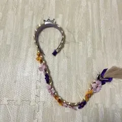 ハロウィン　カチューシャ　プリンセスヘア　コスプレ　ラプンツェル風