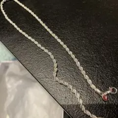 シルバー ツイストロープチェーン ネックレス　925刻印あり