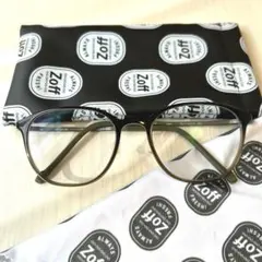 Zoff 調光サングラス 度なし UV対策 ボストン型 ケース付