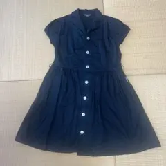 COMME CA ISM 子供服 襟付半袖ワンピース 前ボタン フォーマル