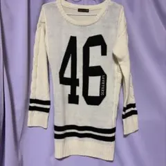 lovetoxic ニット ワンピース 46ロゴ