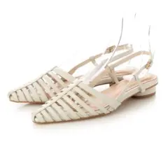 ホワイト ストラップサンダル 37