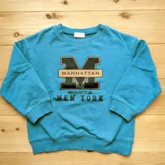 b.ROOM トレーナー　スウェット　起毛　110cm ブルー