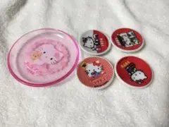 平成レトロ　ハローキティ30周年記念ミニ絵皿　豆皿　限定レアグッズ
