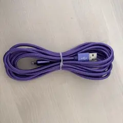 パープル Lightningケーブル USB-A 3m