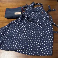 Ralph Lauren エプロン ポーチ付き 星柄 ネイビーのサムネイル