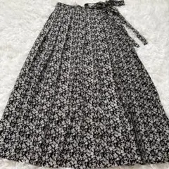 【最終価格】プリーツロングスカート　ングスカート黒　ロングスカート