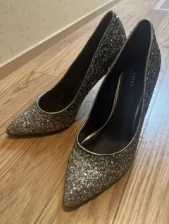 シルバー グリッター ハイヒール 23cm RANDA