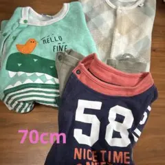 冬　長袖ロンパース　ベビー服まとめ売り