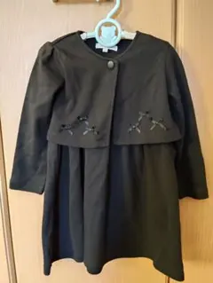 ボレロ付きワンピース ブラック 110cm