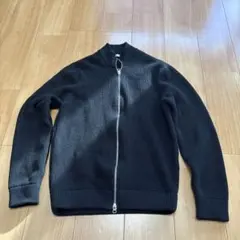 ZARA ドライバーズニット リブ編み フルジップ ダブルジップ M