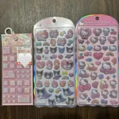 タイルシール　cotton puffyシール　3枚セット