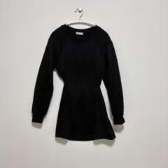 韓国 背中見せ 空き ミニ丈 ワンピース セレクトショップ 長袖