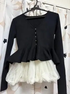 エイミーイストワールバルーンヘムニットカーディガン eimy istoire