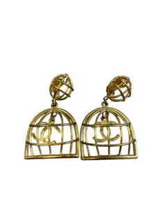 CHANEL シャネル　激レア　鳥かご　イヤリング　片耳 14110 CHANEL シャネル 激レア 鳥かご イヤリング 片耳 14110