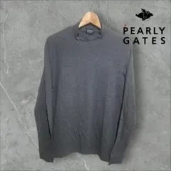 ✩新品タグ付き✩ PEARLY GATES モックネック長袖グレーサイズ3M相当 新品_PEARLY GATES モックネック半袖シャツ_サイズ4 ゴルフウェア