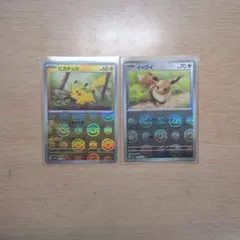 ピカチュウ　イーブイ　モンスターボールミラー