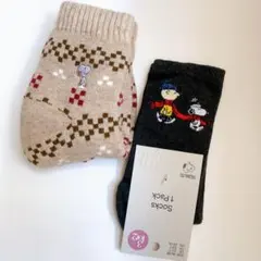 【新品】スヌーピー 靴下　2足まとめ