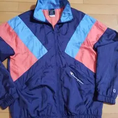 オレンジ ナイロンジャケット