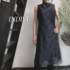 INDIVI シアージャガード フレアワンピース オケージョン フォーマルのサムネイル
