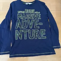 H&M ネイビー 長袖カットソー 4-6Y