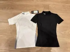 UNDER ARMOUR アンダーシャツ YMD ホワイト　ブラックのサムネイル