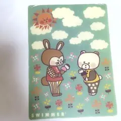 ✨️レア✨️ SWIMMER 下敷き うさぎ くま アイスクリーム レトロ