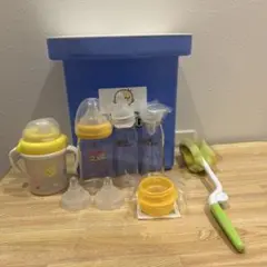 ミルトン洗浄容器&哺乳瓶&トレーニングマグセット