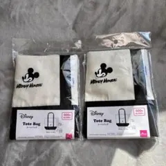 ダイソー　ミッキー　トートバッグ　2点セット