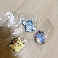 モンハン × サンリオ ガチャ キーホルダー ストラップ3つ