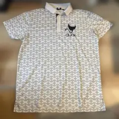 clunic 幾何学模様ポロシャツ XL ゴルフシャツ