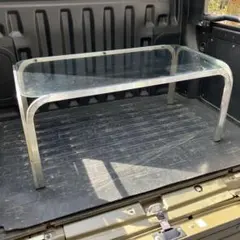 ガラス天板のテーブル　直接引き取り限定