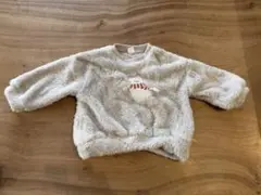 コトリ クマさん刺繍 フワフワトレーナー サイズ90