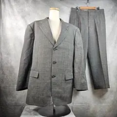 【D'URBAN】スーツセットアップ　ビジネススーツ　背抜き　夏用　L