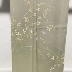 D562 夏着物　訪問着　昆虫　花模様　絽　正絹　極美品