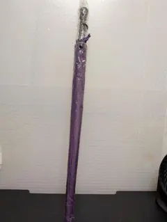 【新品未使用】蛇の目傘 和傘 風 紫 パープル 全長81cm 上品 レトロのサムネイル