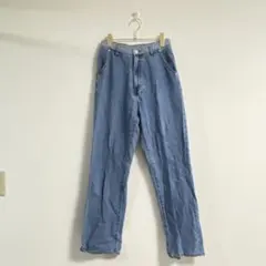 【KBF】ライトブルーストレートレッグ デニム ジーンズ S